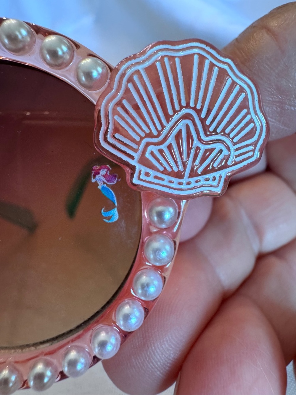 Pearl lined pink Little Mermaid Sunglasses - Disney -